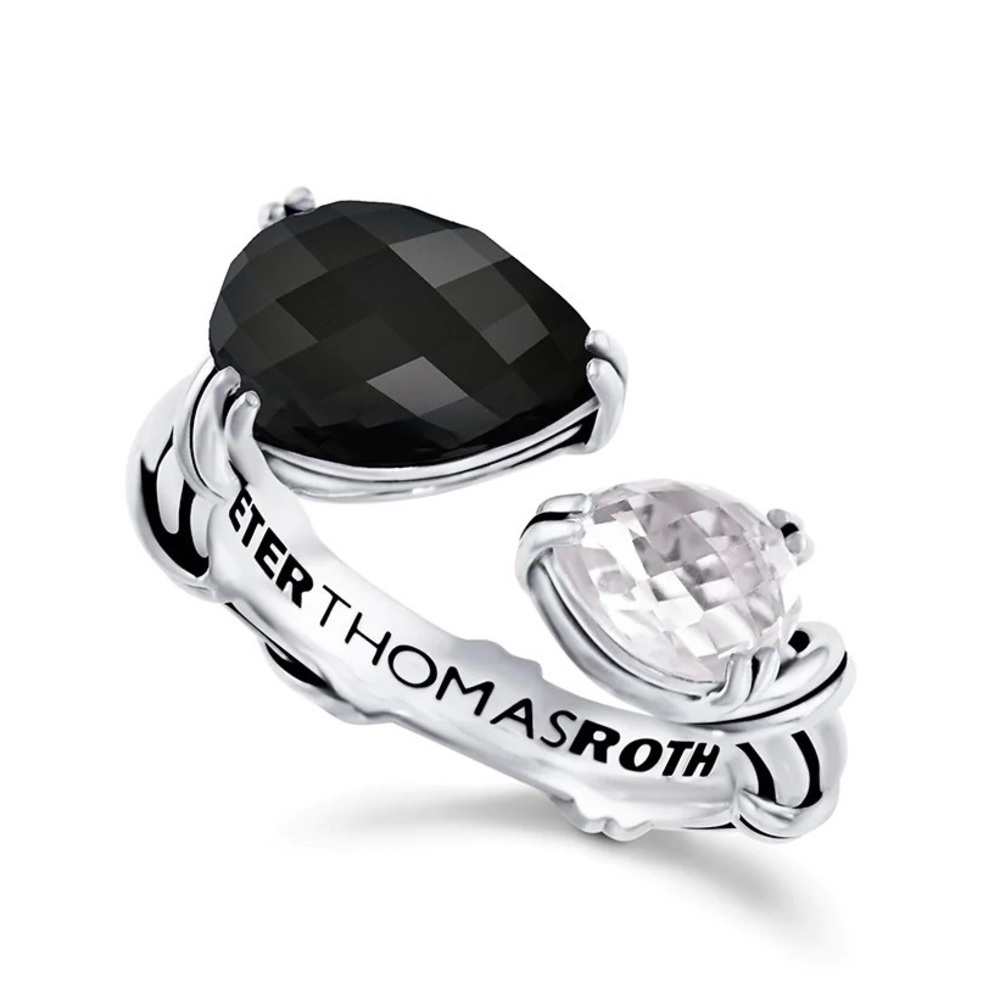Peter Thomas Roth  Fantasies Pear-Shaped Bypass Ring in Sterling Silver